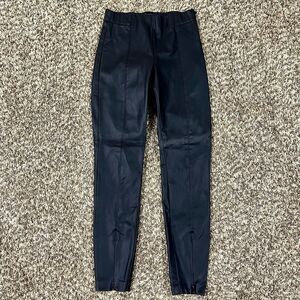 ZARA Faux Leather Skinny Jeans Black size Medium